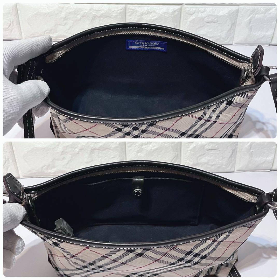 【希少 美品】バーバリーブルーレーベル ノバチェック 2way ショルダーバック