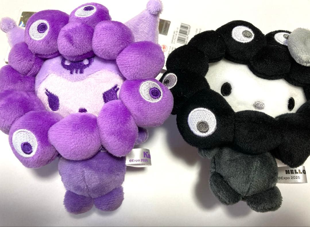 サンリオミャクミャク 推しカラークロミBC 黒キティBC カラビナ ぬい