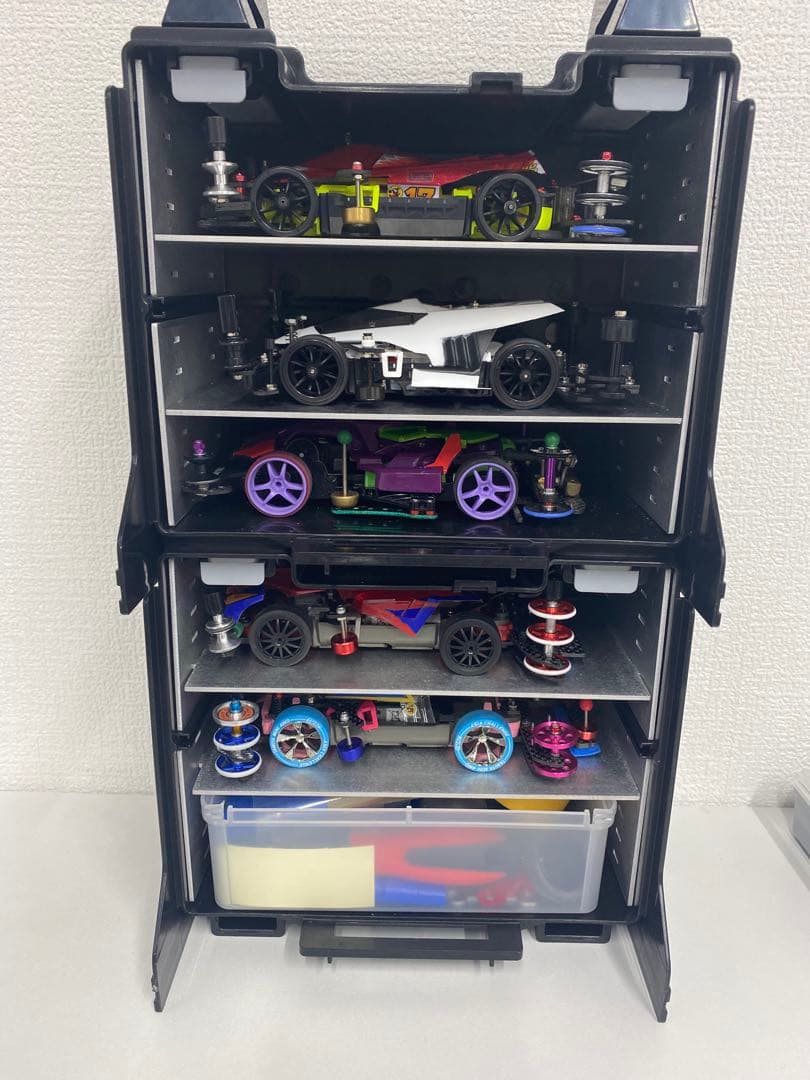 ミニ四駆セット タミヤ収納ボックス付き MSフレキ提灯