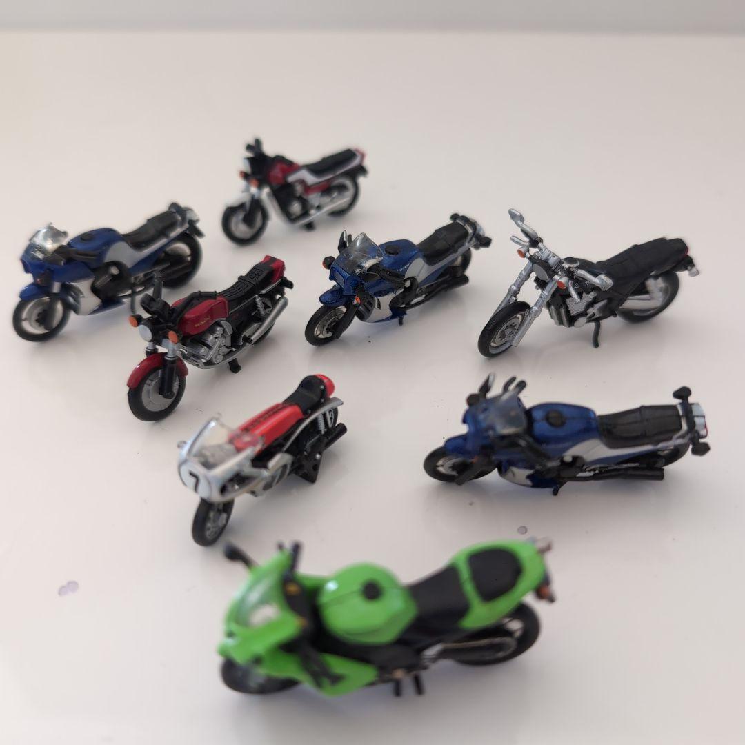 旧車バイクミニチュア 8台セット (おまけ2台) 旧車バイクミニチュア 8台