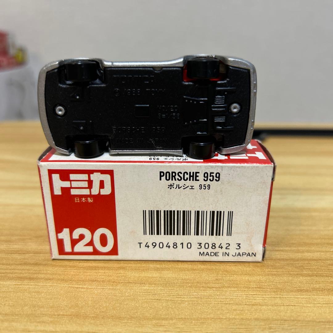 日本製トミカ赤箱 ポルシェ 959 シルバー 1/58 1円〜 赤箱トミカ