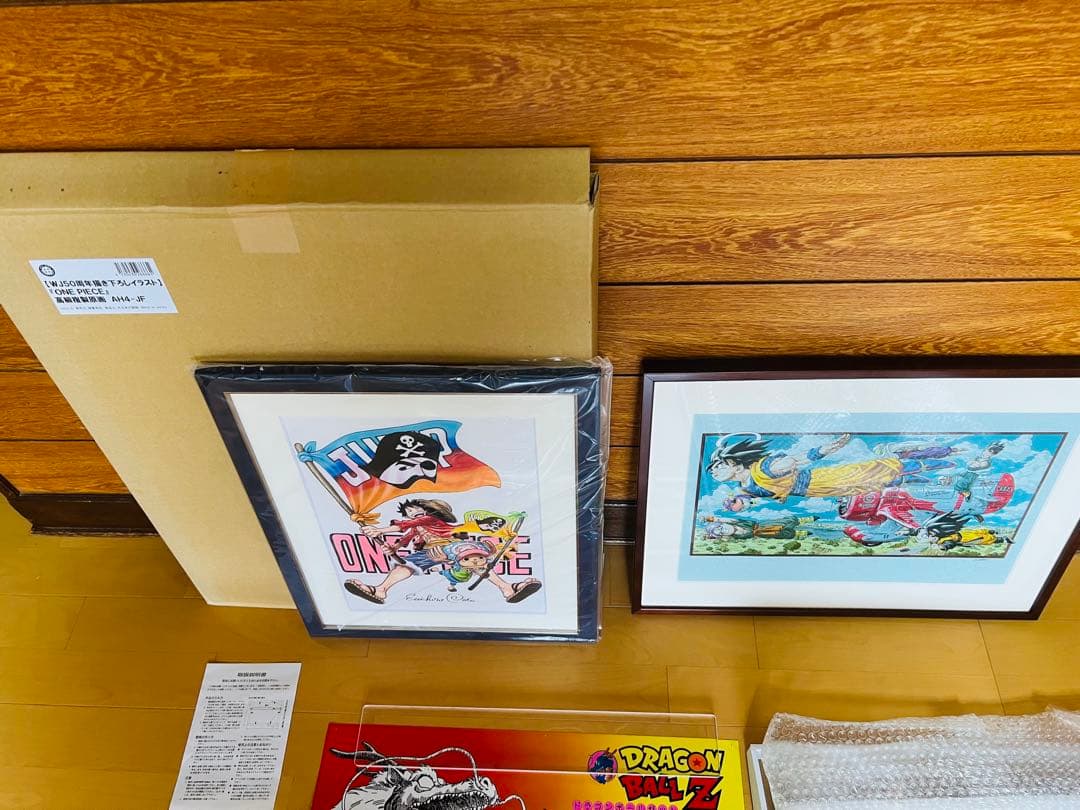 めんぼONE PIECE ドラゴンボール　尾田栄一郎＆鳥山明直筆サイン新品