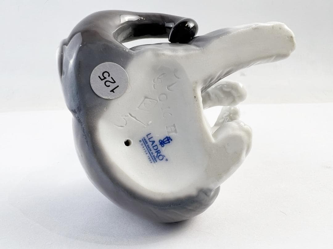 美品 LLADRO リヤドロ ネコとネズミ 陶器人形 フィギュリン インテリア