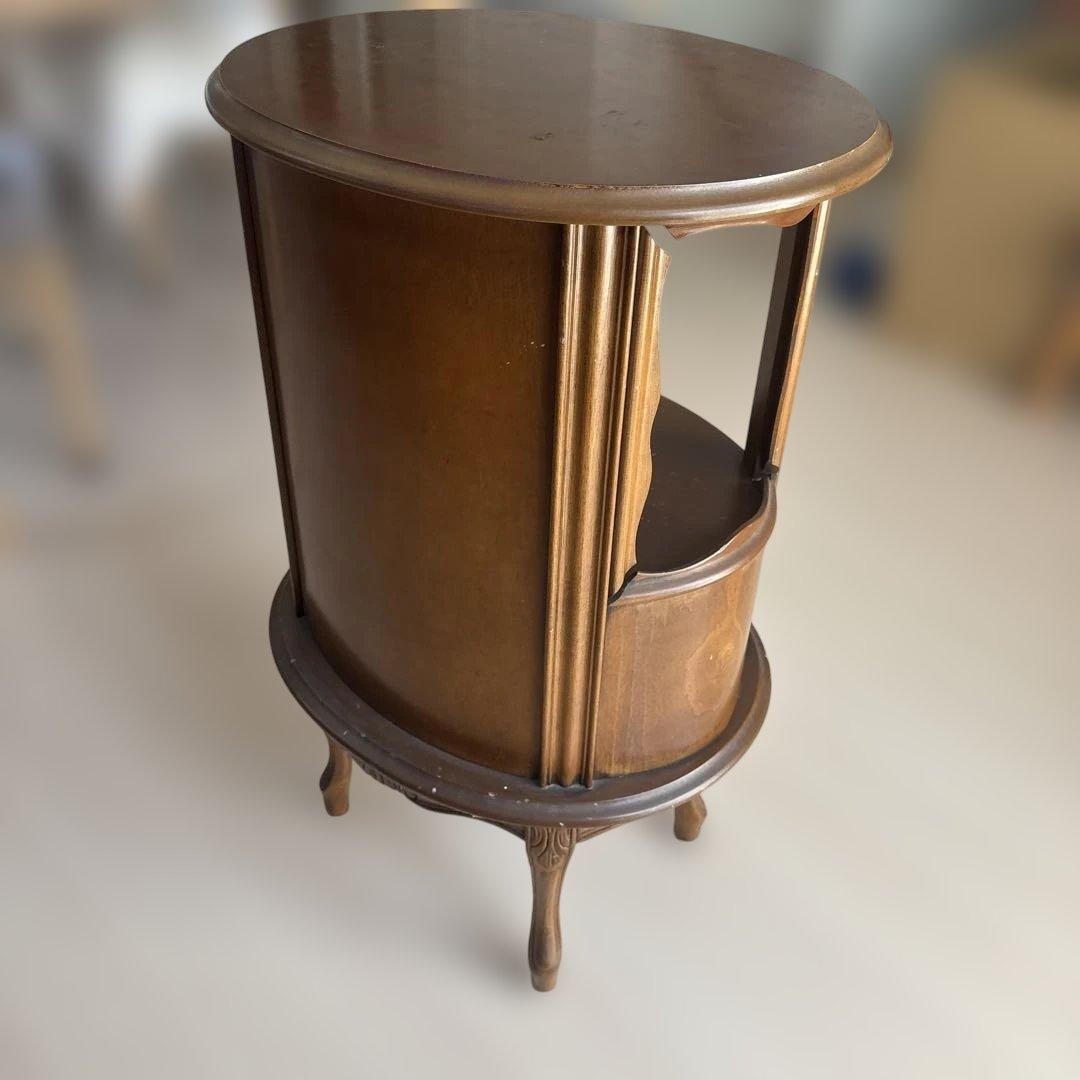 ラウンドチェスト】イタリア カブリオールレッグ コンソール キャビネット