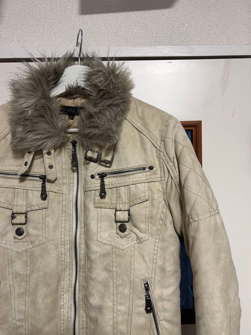 オリジナルファッション - 平成 00s ファー ライダースジャケット