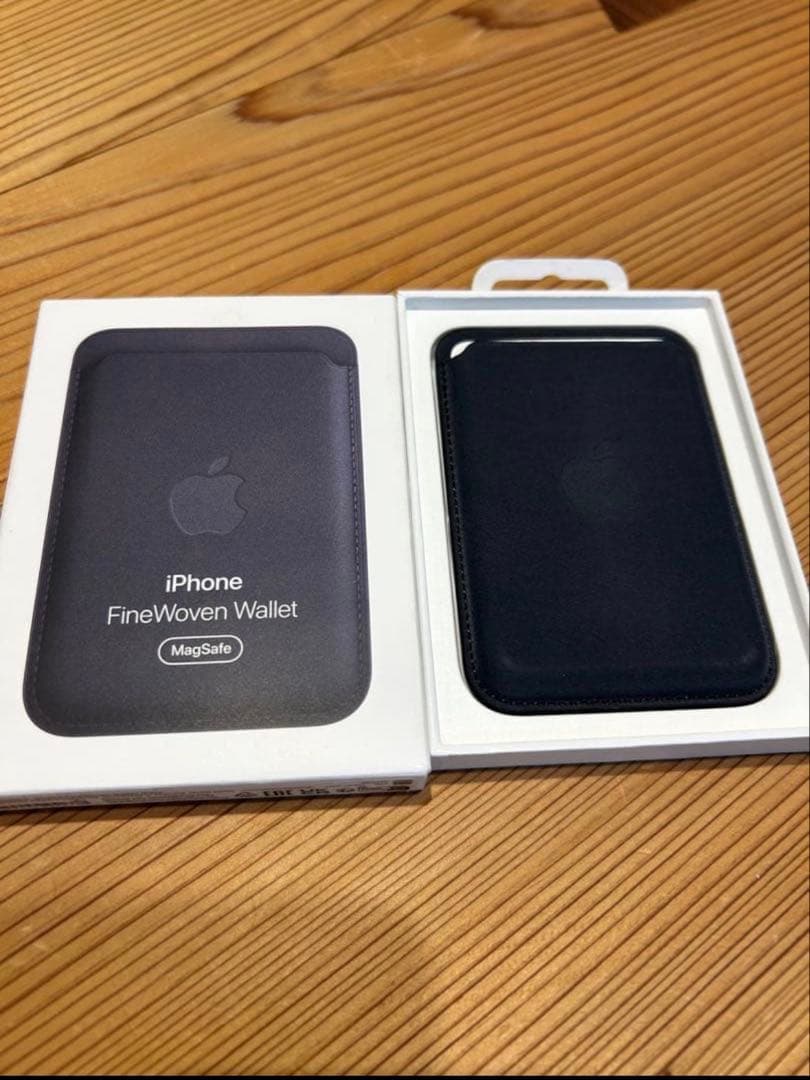 coronAppleMagSafeファインウーブンウォレット　ブラック coronAppleMagSafeファインウーブンウォレット ブラック MagSafe対応
