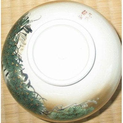 豪華絢爛 九谷焼 抹茶茶碗 本金双鶴 龍山作 - メルカリ