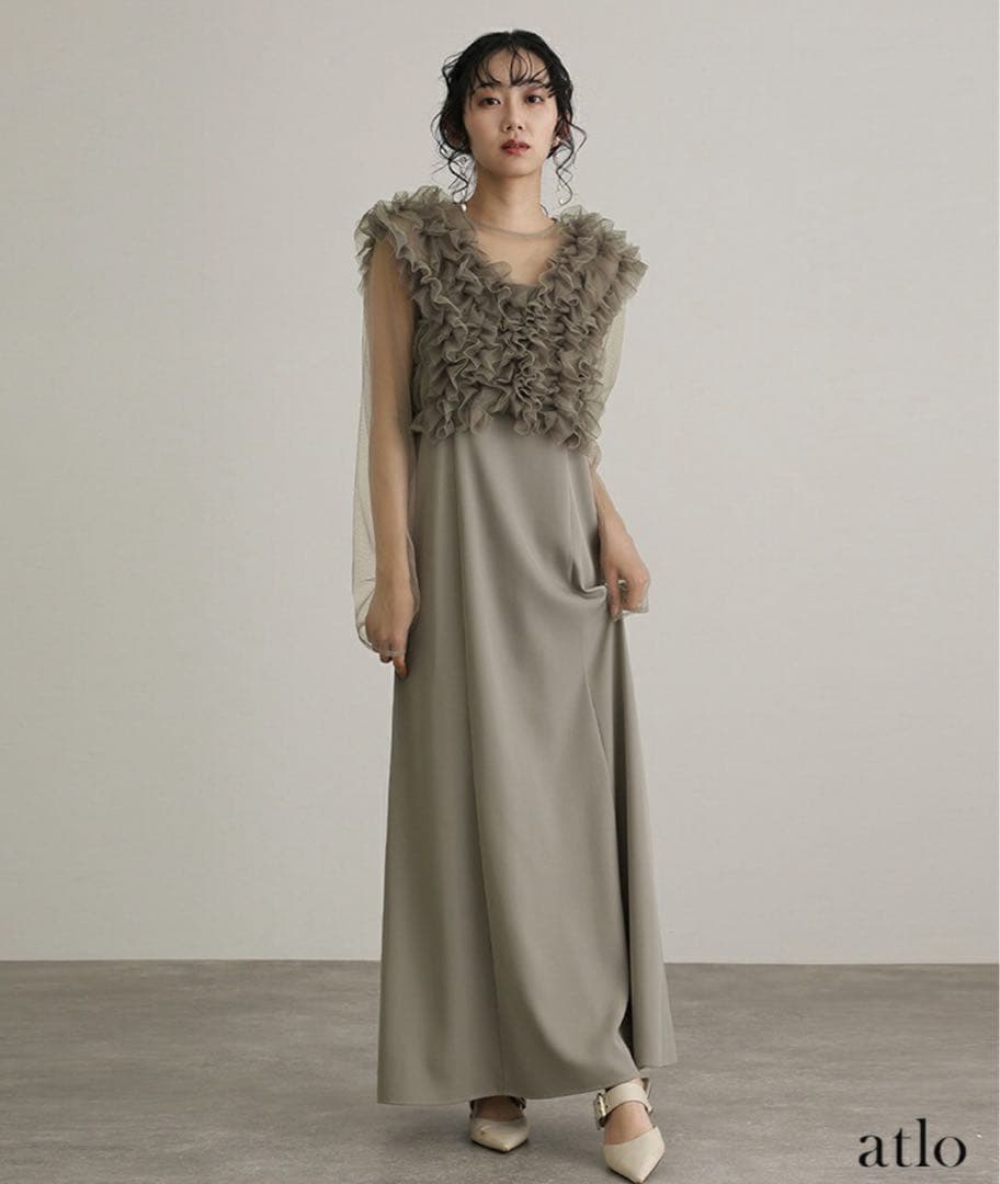 atlo by POUR VOUS フリルドレス Mサイズ