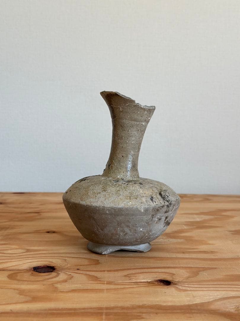 本物ホビー・楽器・アート - 須恵器長頸壷 ［奈良時代］猿投 平安 考古