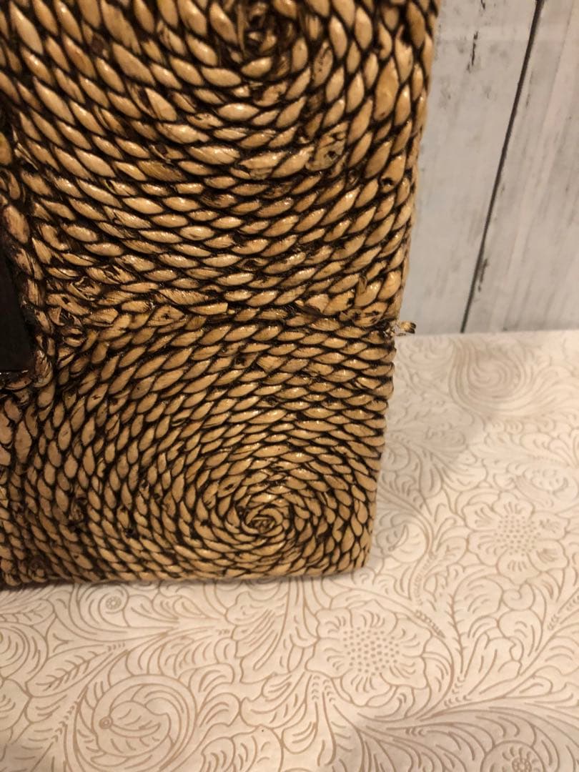 ウォーターヒヤシンス 額縁風インテリアミラー