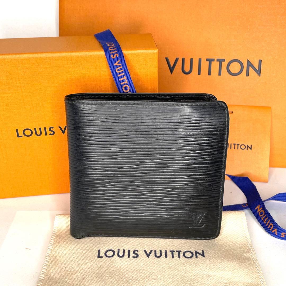 美品】ルイヴィトン エピ 財布 二つ折り ブラック - メルカリ