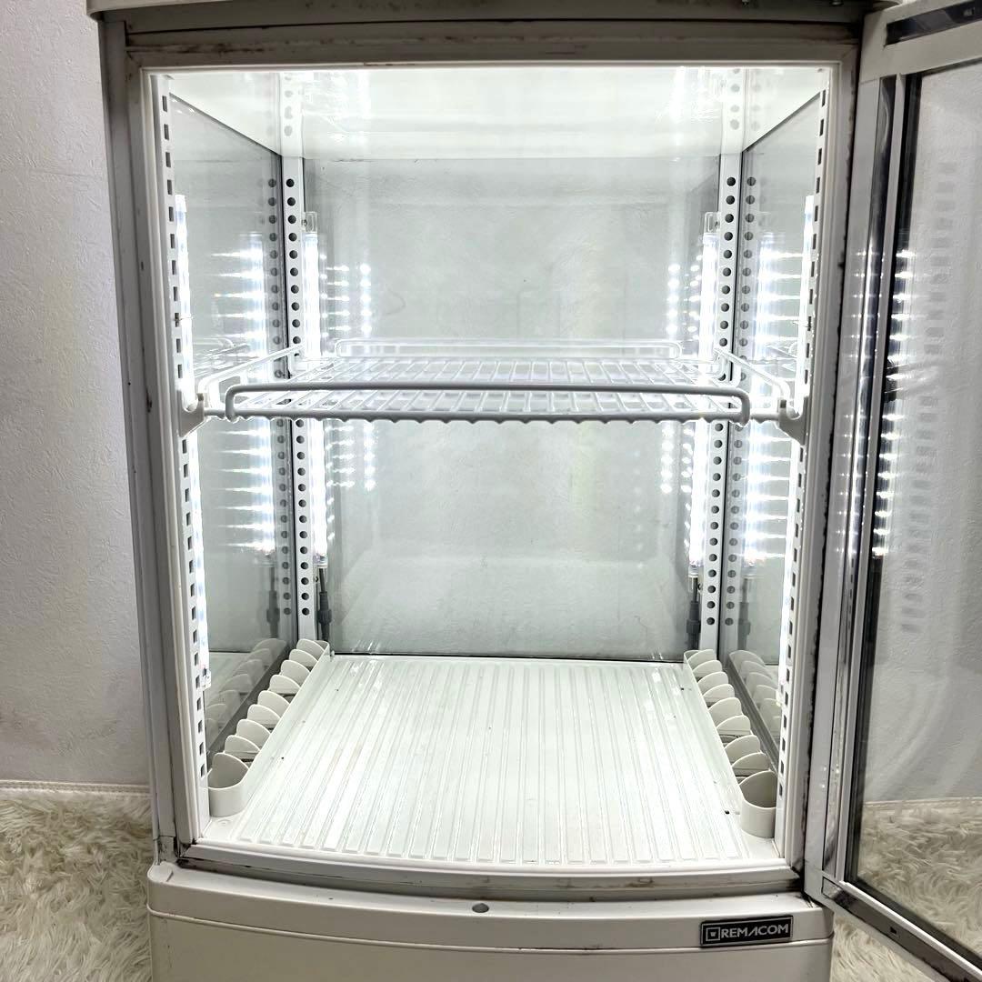 レマコム 卓上　冷蔵ショーケース　冷蔵庫　RCS-4G63SL 63L 大型