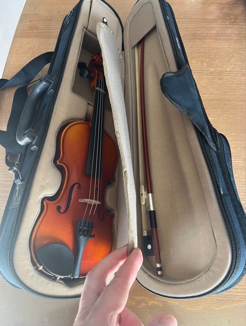 バイオリン本体と弓セット(子ども用　サイズ: 1/10) 鈴木バイオリン　入門用