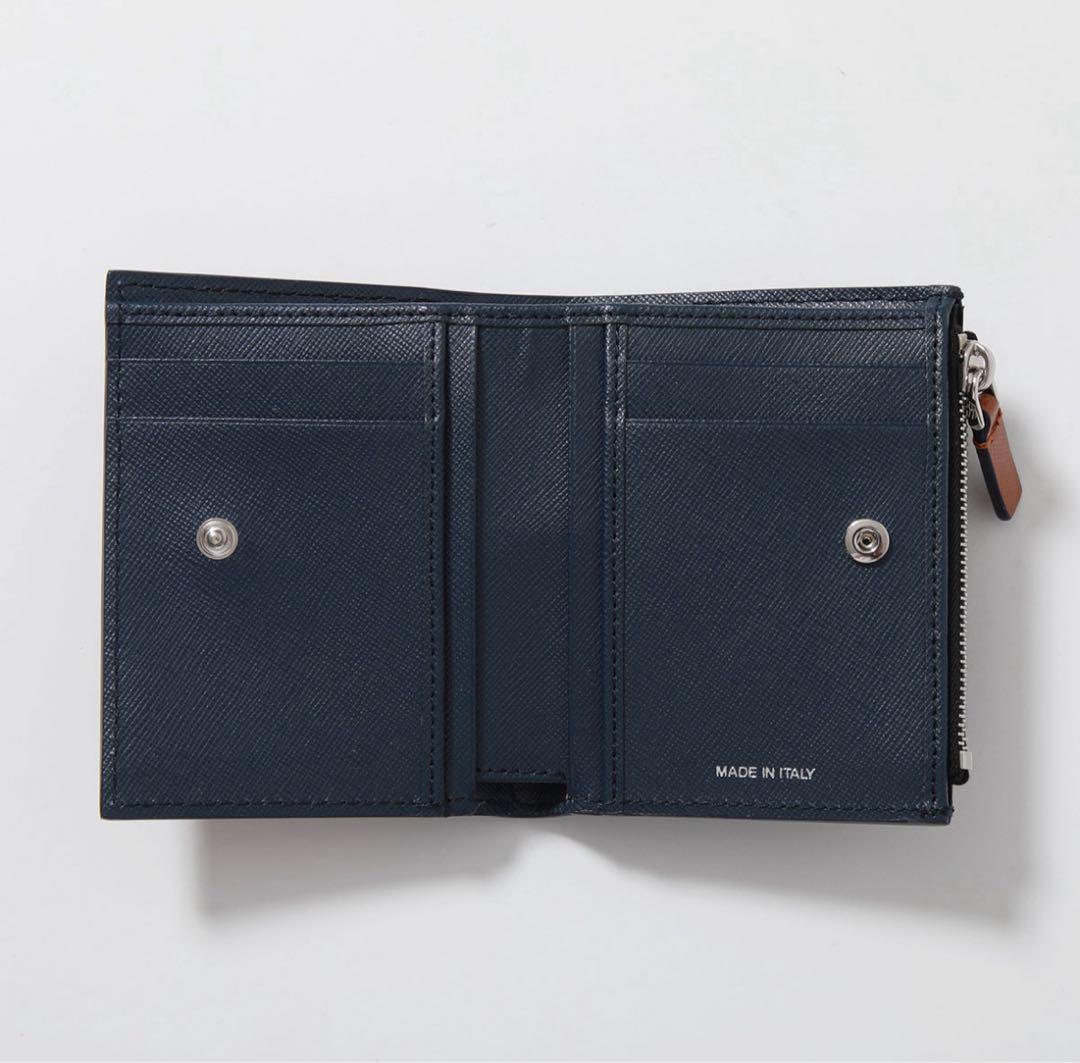 ぷよ様専用】MARNI 二つ折り財布 ブラウン/ネイビー 美品 ぷよ様専用