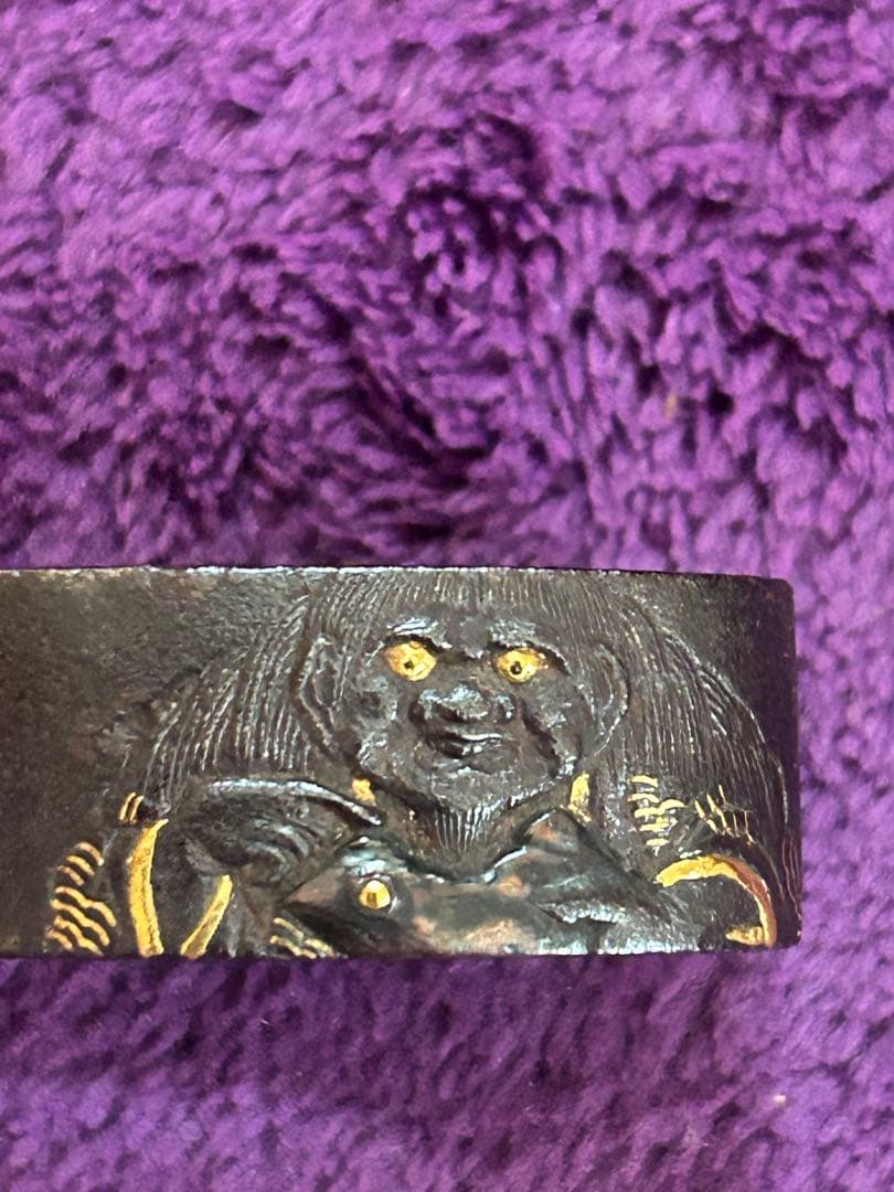 刀装具 縁 奈良三作のひとり 杉浦乗意 日本刀 武具 骨董 アンティーク