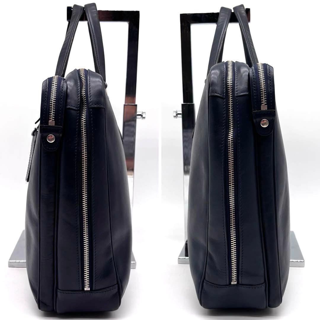 希少✨ポーター　ソート　ビジネスバッグ　2層　ネームホルダー付　ネイビー　A4可