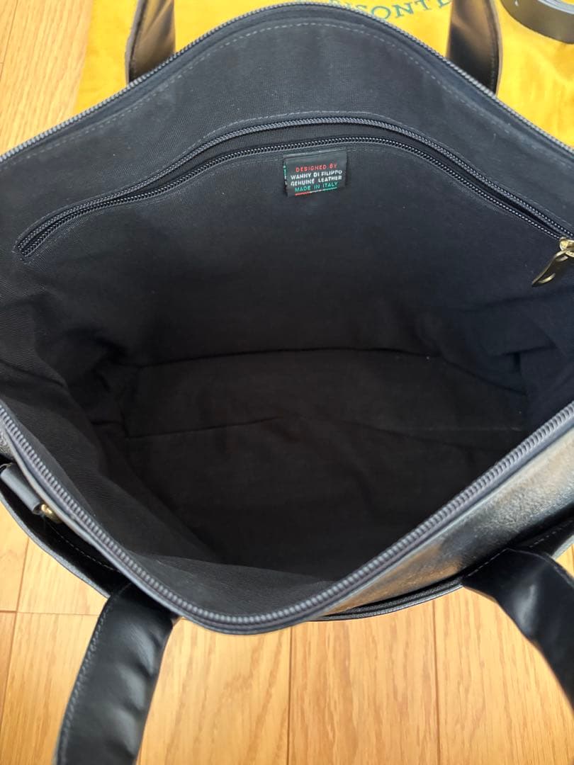 【美品】イルビゾンテ レザー 2WAY ビジネスバッグ ブラック