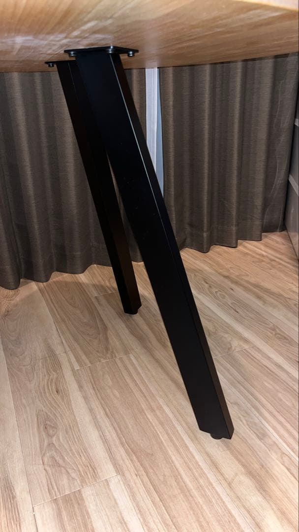 kanademono カフェテーブル ラバーウッド100cm 送料8600円込