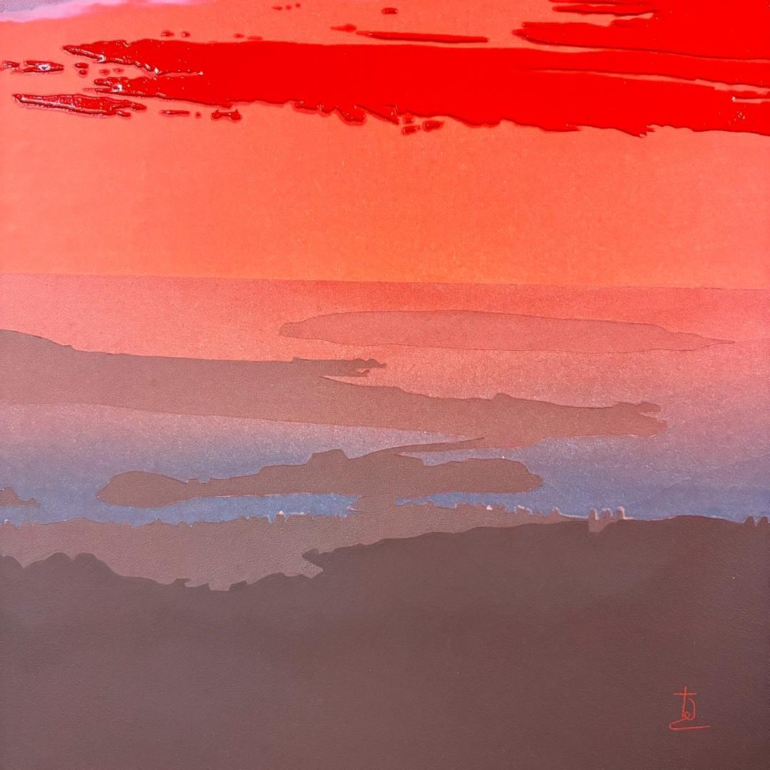 最終値下げ】鎮西直秀「沖縄にて-羽地内海-」油彩画 油絵 直筆サイン