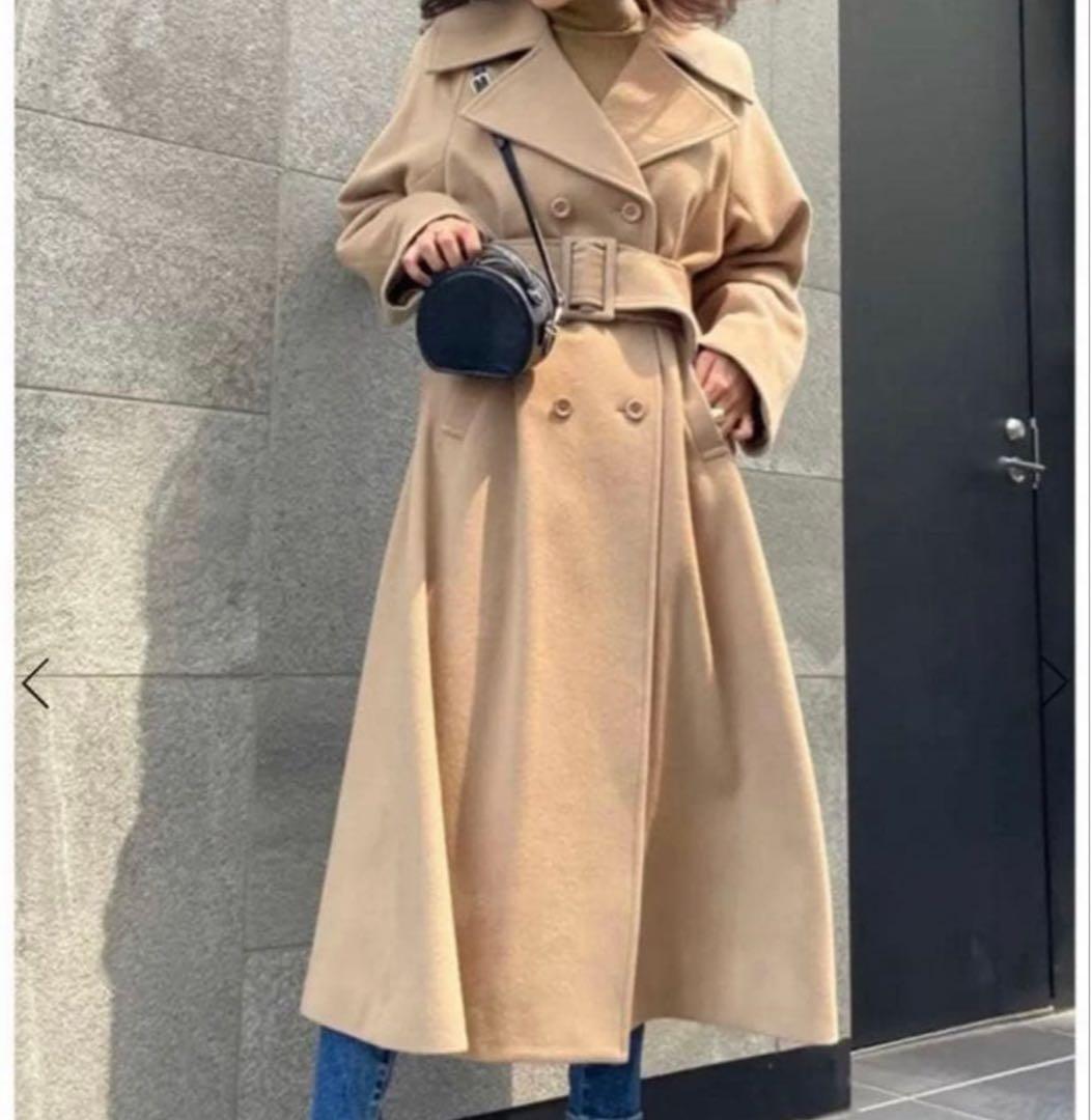 極美品 eimy istoire belted chester coat 女優襟 - メルカリ
