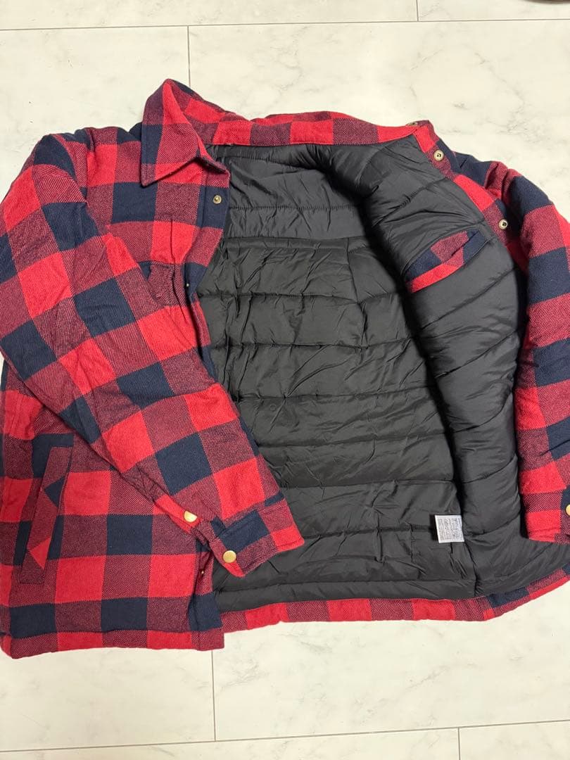 ２*ｇ様 JapanMade屋　大人が着れる\"柄\"アウター 「中綿チェックシャツ