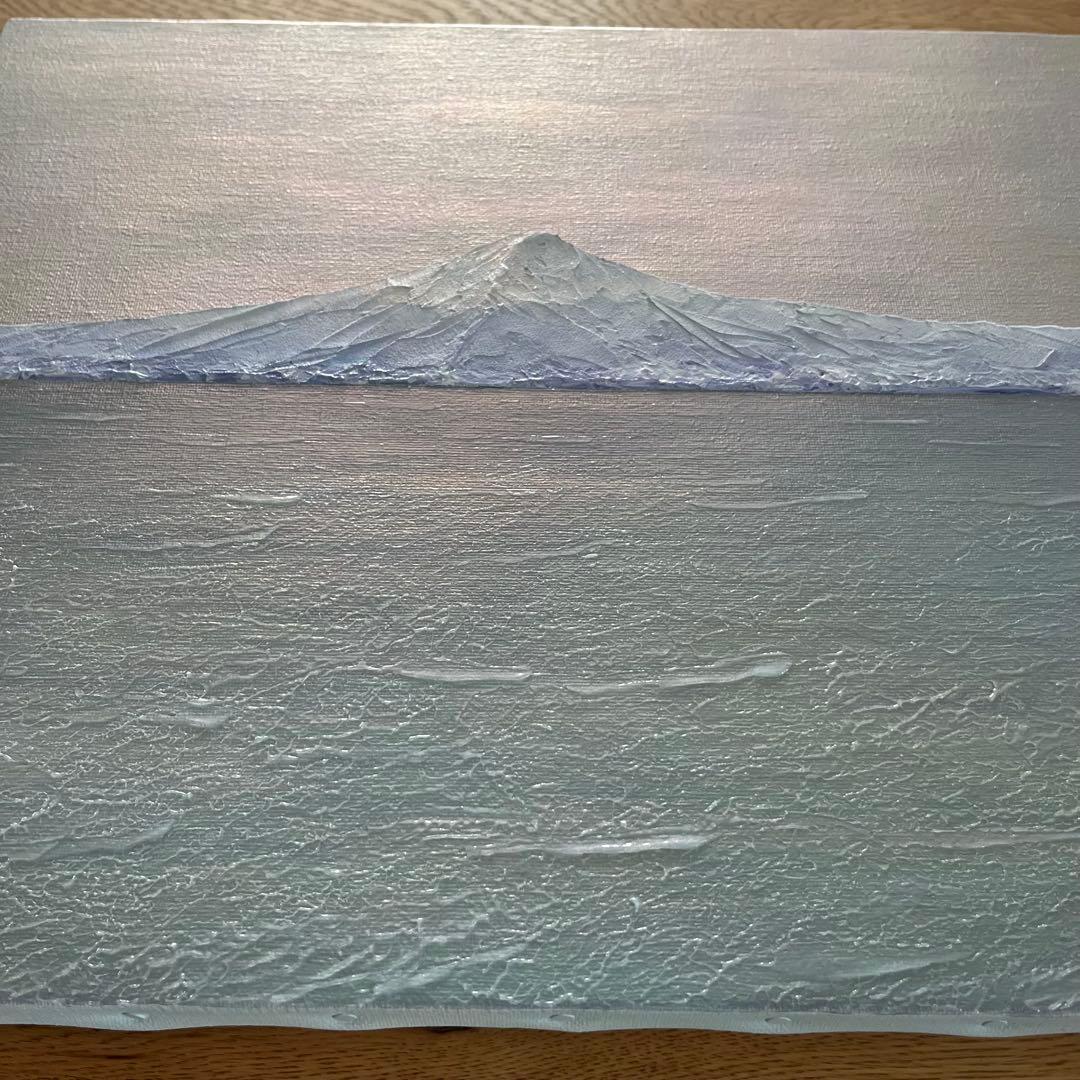 富士山 富士山の絵画 mt.fuji 風景画 ホログラム パール アート 絵