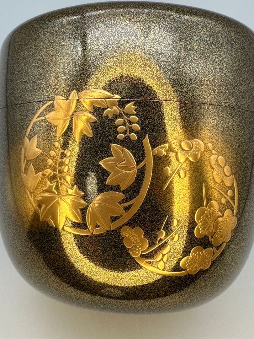 茶道具 棗 島田春光 花丸四君子