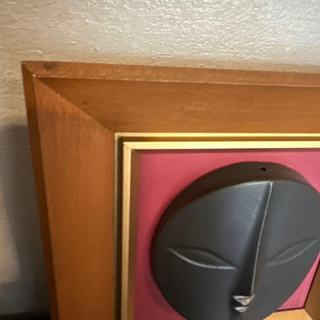 お値下げ❣️当時物万博岡本太郎 太陽の塔過去の顔信楽レリーフ希少品