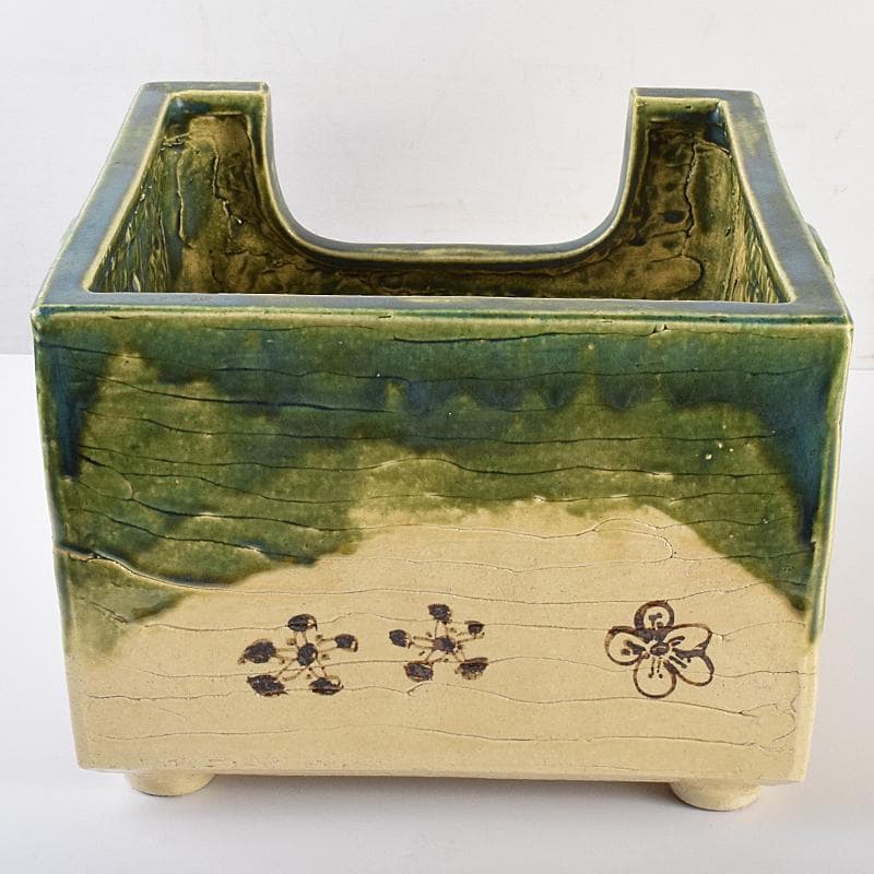 魯山人織部角風炉