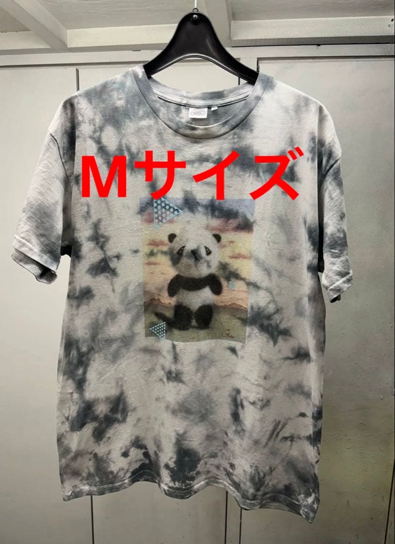 LOVE EAR ART】 桂川弦さん 個展限定 パンダTシャツ Mサイズ-【税込】
