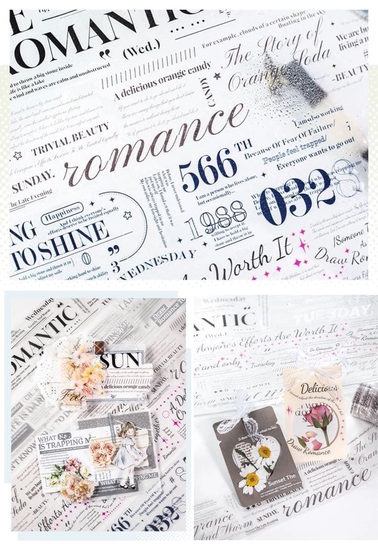 ミ*読様 b.海外 マスキングテープ コラージュ素材 新品セット