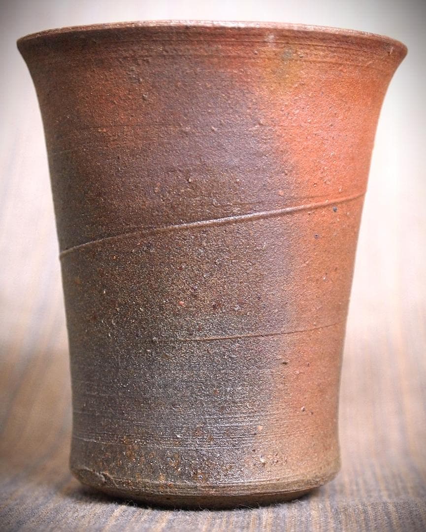 人気作家☆中里隆☆唐津南蛮麦酒器B☆緋色 陶芸家、中里