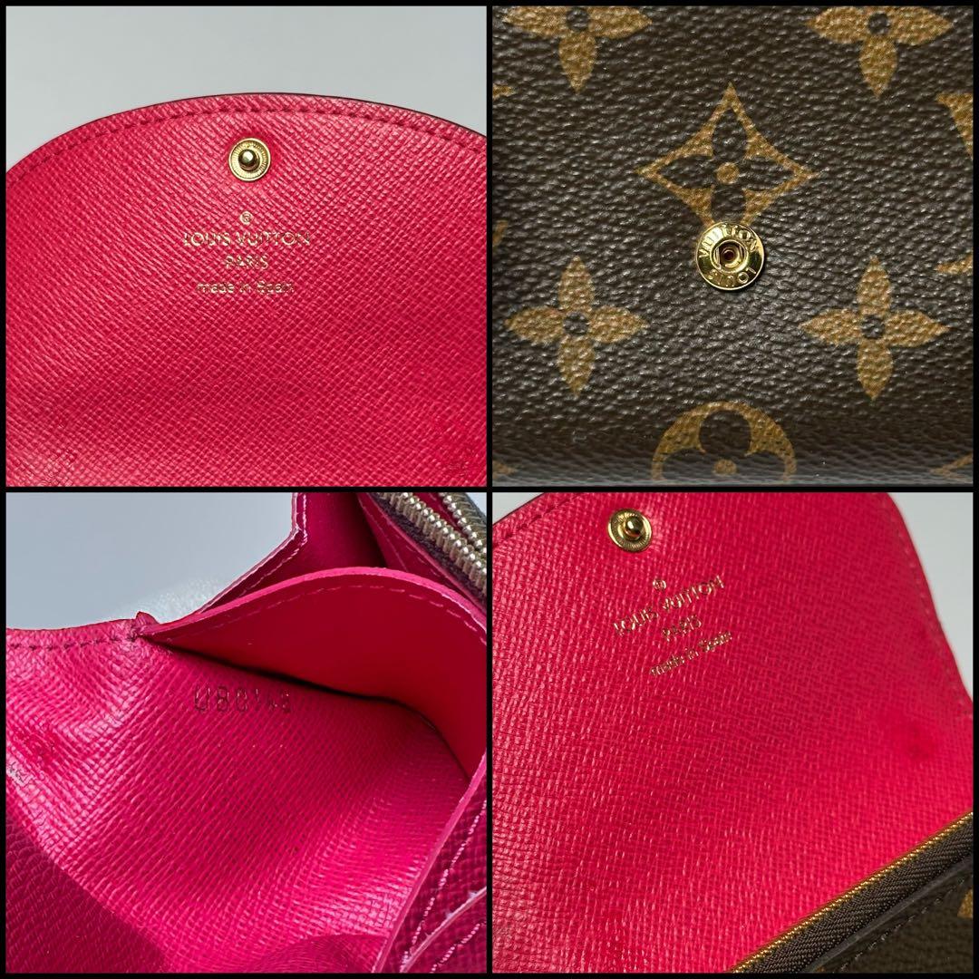 ルイヴィトン モノグラム ポルトモネロザリ フューシャ カードケース