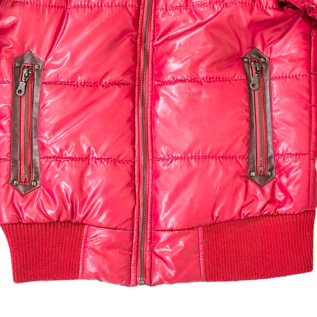 00s Y2K archive ジャケット ファー 短丈 光沢 平成初期 お兄系 y2k