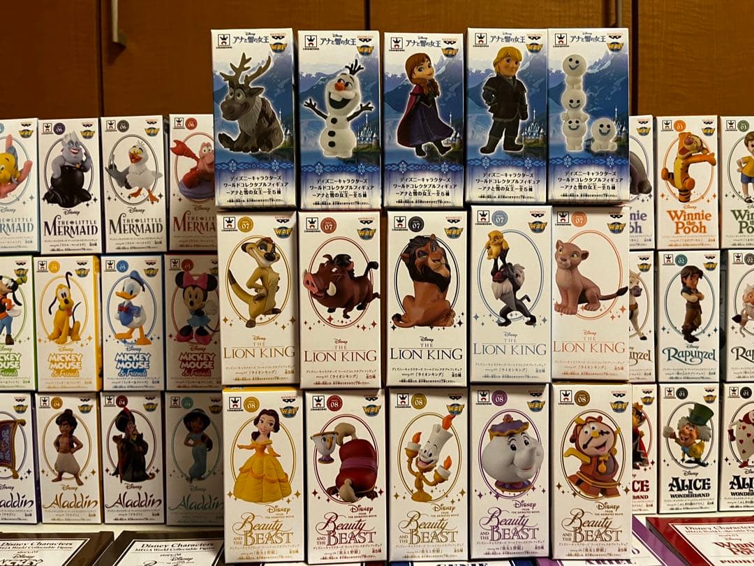 ディズニー　ワーコレ　ワールドコレクタブルフィギュアセット　コンプリート