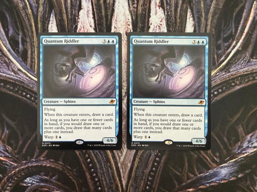 【最安値】MTG　EOE　量子の謎かけ屋　英語版　2枚 最安値】MTG EOE 量子の謎かけ屋 英語版 foil 2枚 最安値】