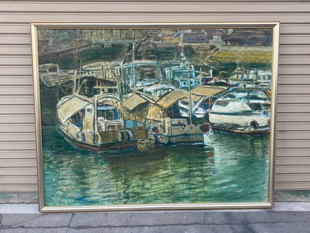 A417◆大型額装 額縁 風景画 W1800㎜ 直接引取り大阪！