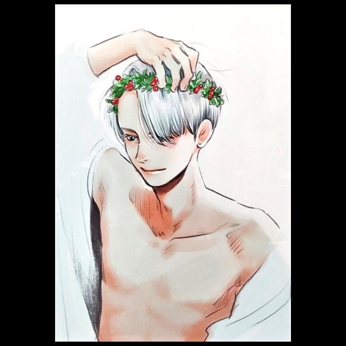 ユーリ!!! on ICE]・ヴィクトル☆カラー複製原画/久保ミツロウ展 限定