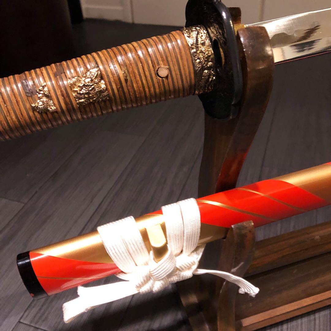 本格模造刀　居合刀　橙拵え　模造刀 日本刀　刀