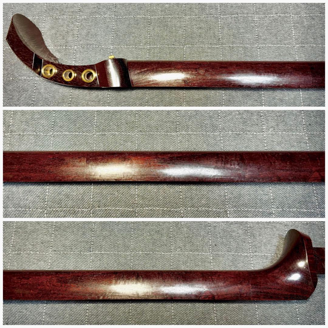 【極上玉杢】最高級 津軽三味線 金細 子持綾杉胴 超美品 トチ巻太棹 瘤杢 縮杢