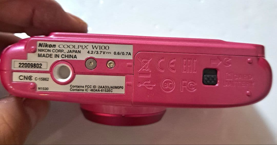 美品][動作確認済]Nikon COOLPIX W100ピンク デジタルカメラ