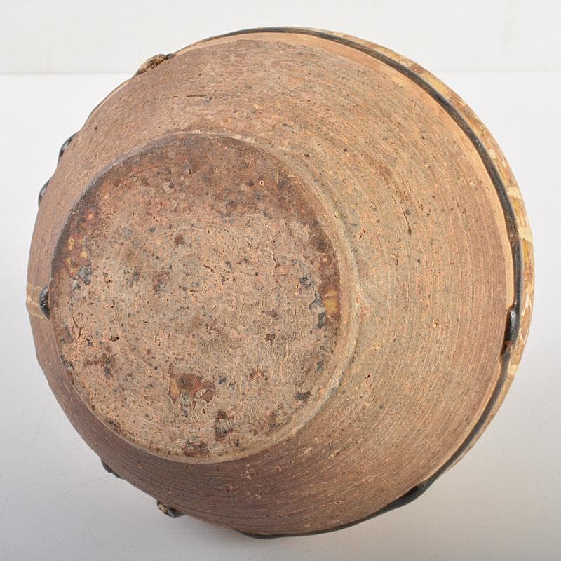 大聖寺伊万里 金襴手 青海波に牡丹の図 4寸皿 5枚 B205AS-CZe 大聖寺