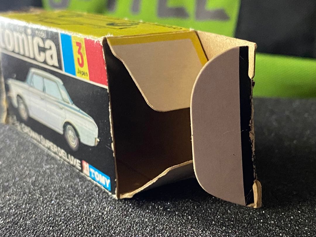 トミカ No.3 クラウンスーパーデラックス 1Aホイール 黒箱 箱付き