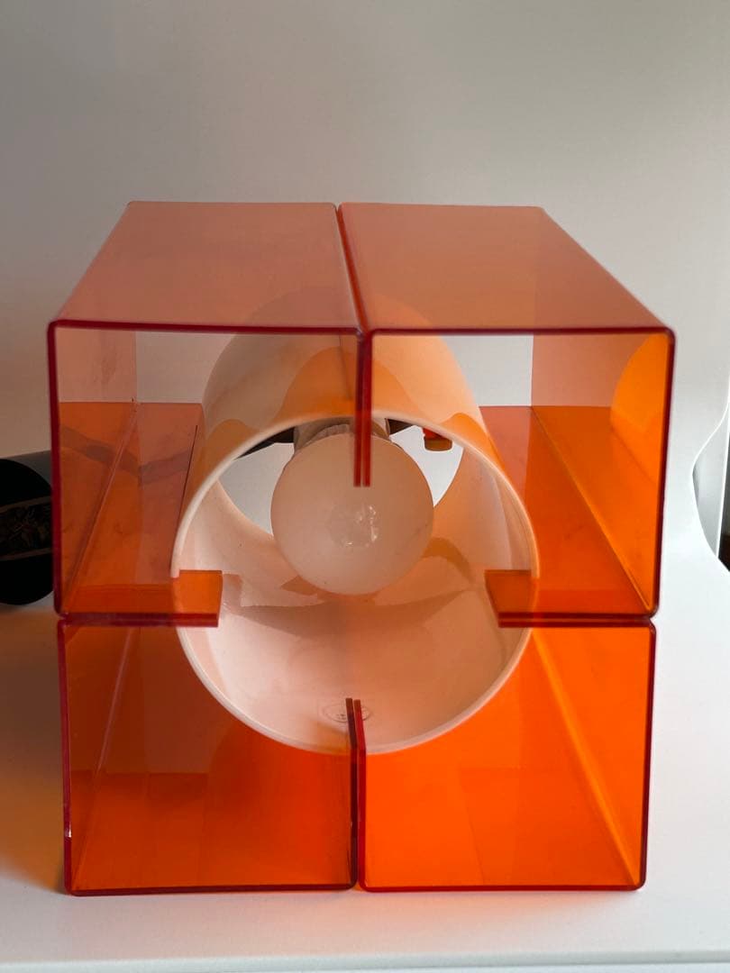 ヴィンテージ アクリル オレンジ ペンダントライト ナショナル 照明