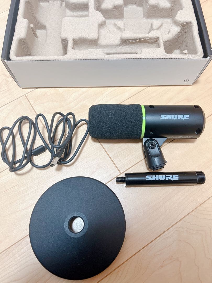 美品Shure MV6 USBダイナミックマイク ゲーミング　シュア
