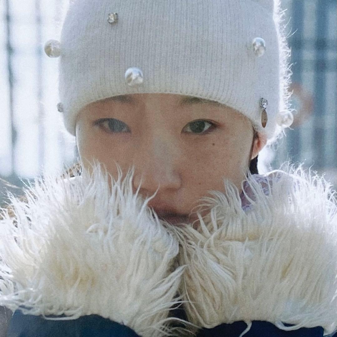 litmus パール付ニット帽 ビーニー メゾンルルピノット - メルカリ