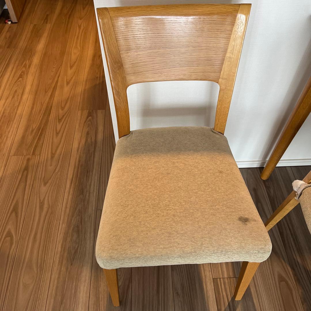 アクタス　ダイニングテーブル（椅子付きに変更）ナチュラルウッド