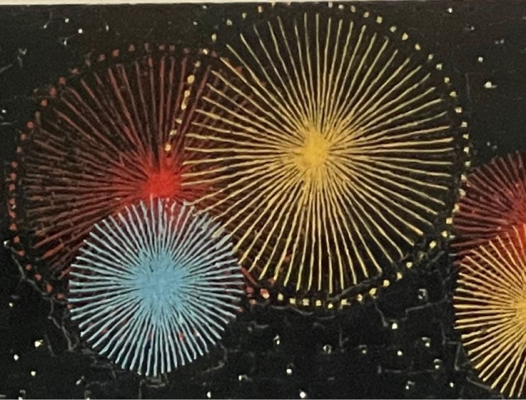 山下清　長岡の花火　リトグラフ　あずま工芸　141／300