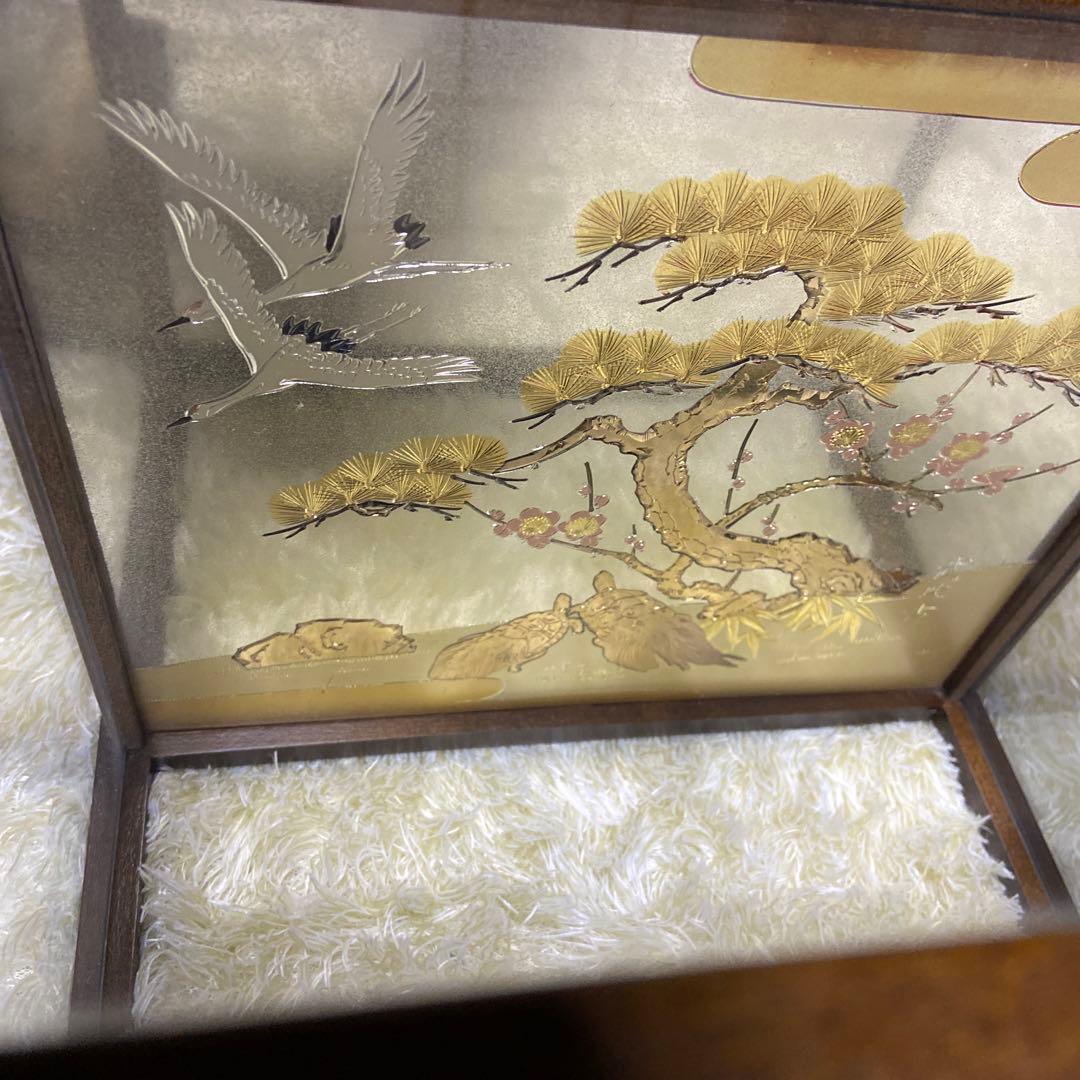 純銀製 高砂人形 武比古作 翁 嫗 関工芸社 銀細工 工芸品 銀