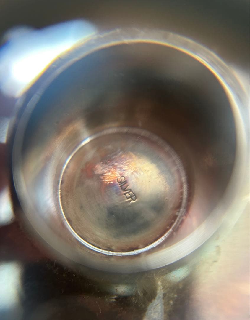 銀杯 農林内臣 贈 銀盃 純銀 SILVER 1000 造幣局 国旗 おまけ付き